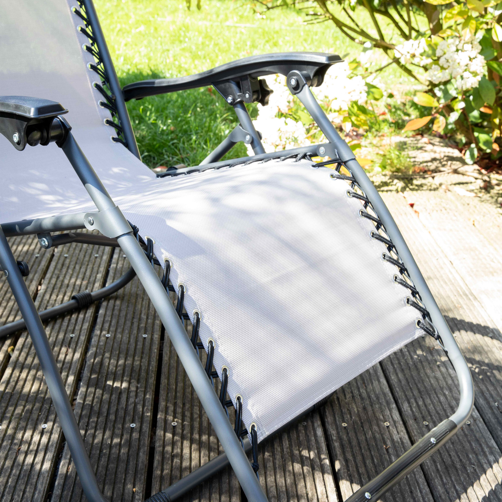 Lot de 2 fauteuils lounge pliant