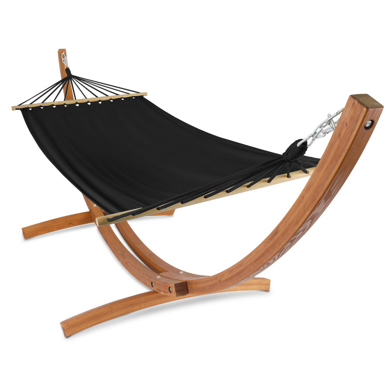 Hamac sur pied en bois