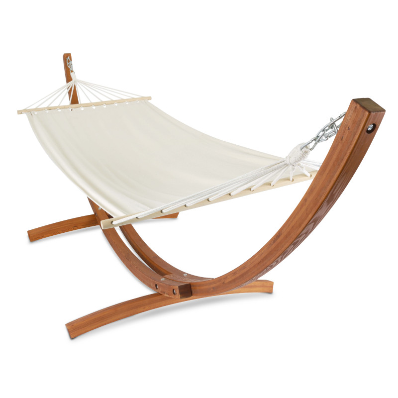 Hamac sur pied en bois