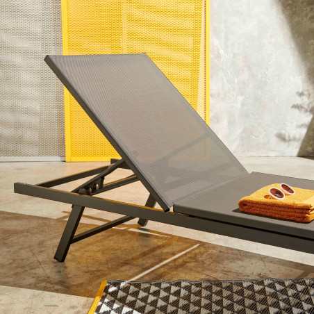 Lot de 2 bains de soleil pliant