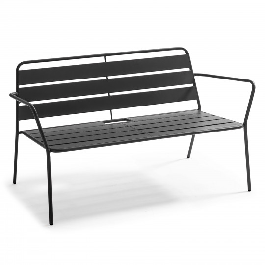 Canapé de jardin en métal design industriel anti U.V | Oviala