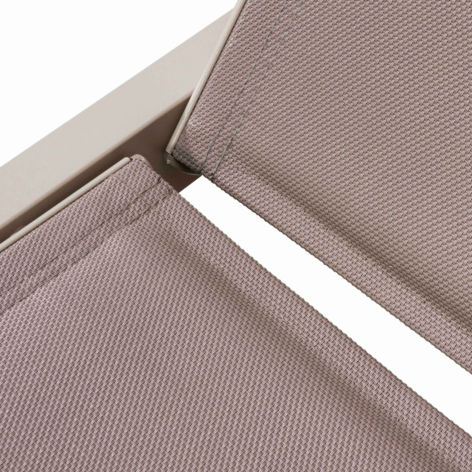 Lot de 2 bains de soleil avec roues, inclinables 5 positions