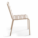 Ensemble table carrée pliable (70 x 70 x 72 cm) + 2 chaises