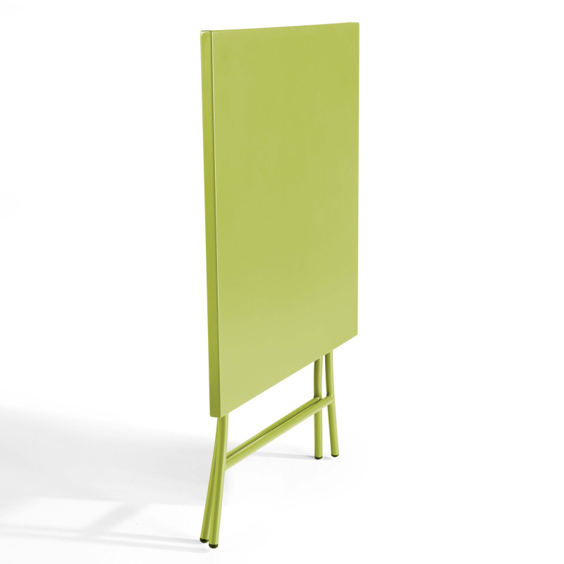 Ensemble table carrée et 2 chaises pliantes