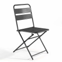 Ensemble table carrée et 2 chaises pliantes