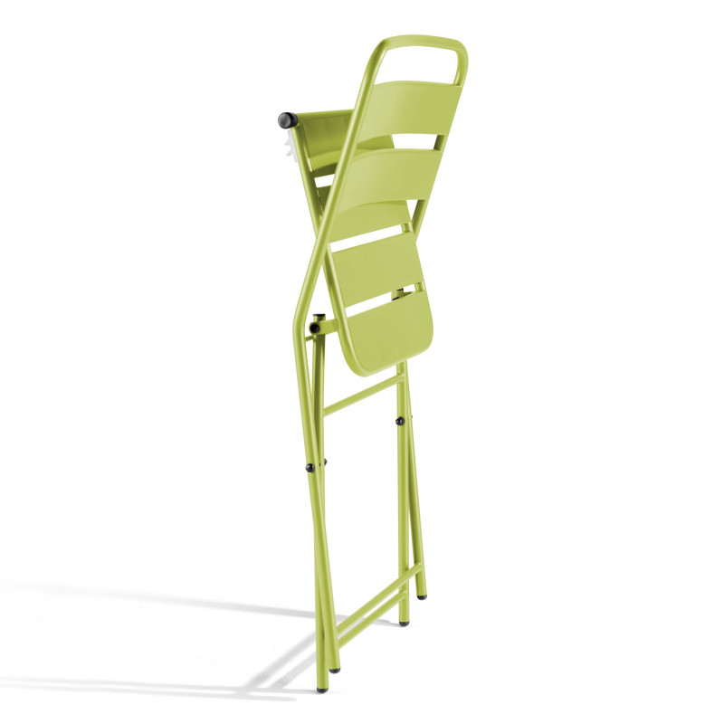 Ensemble table carrée et 2 chaises pliantes