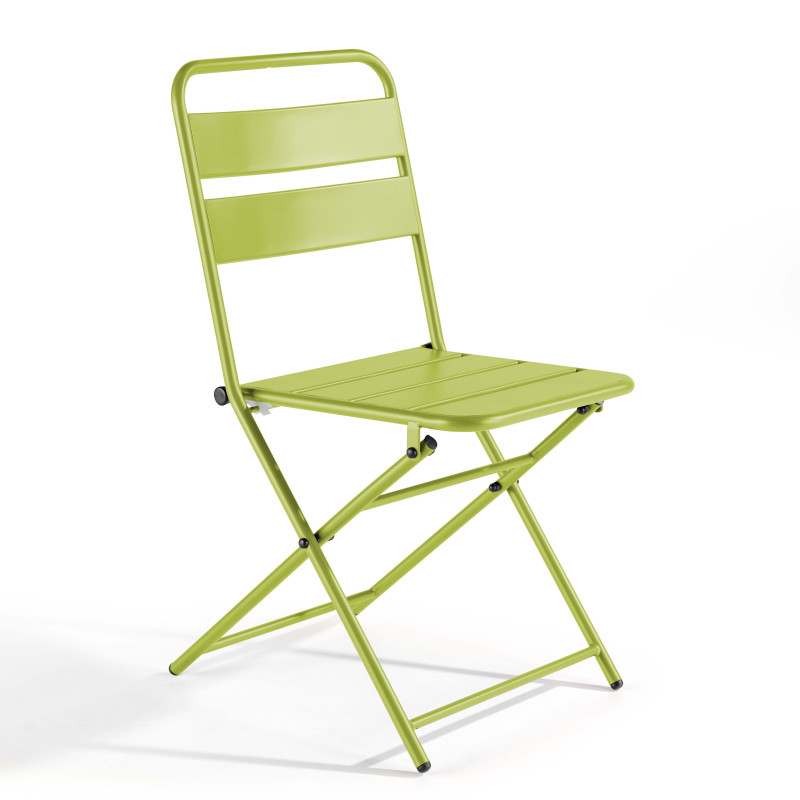 Ensemble table carrée et 2 chaises pliantes