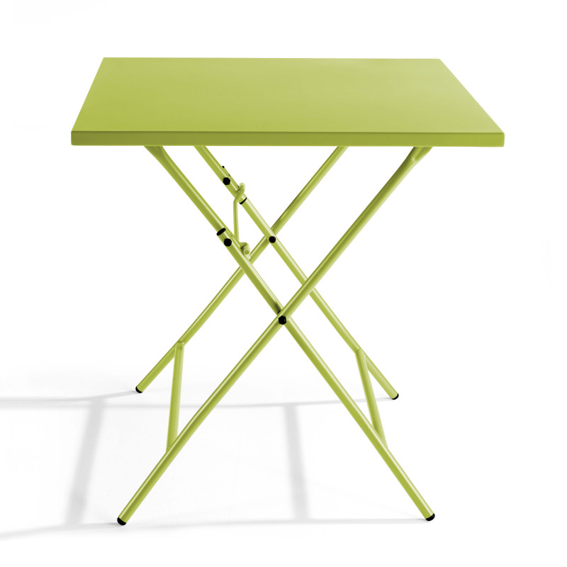Ensemble table carrée et 2 chaises pliantes