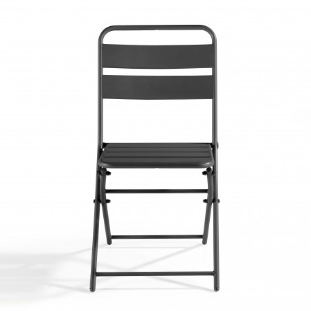 Ensemble table carrée et 2 chaises pliantes