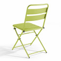 Ensemble table carrée et 2 chaises pliantes