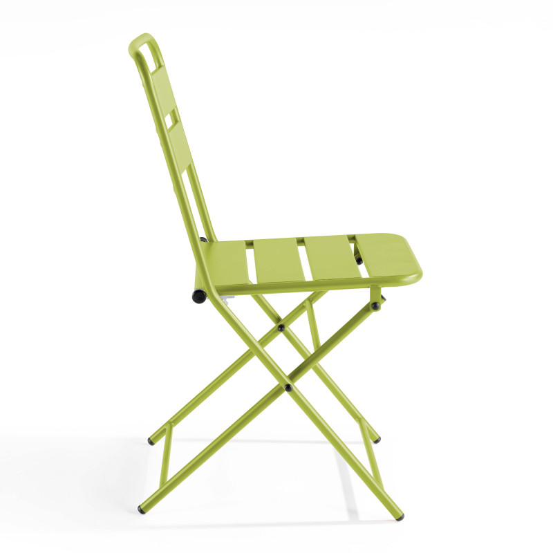 Ensemble table carrée et 2 chaises pliantes