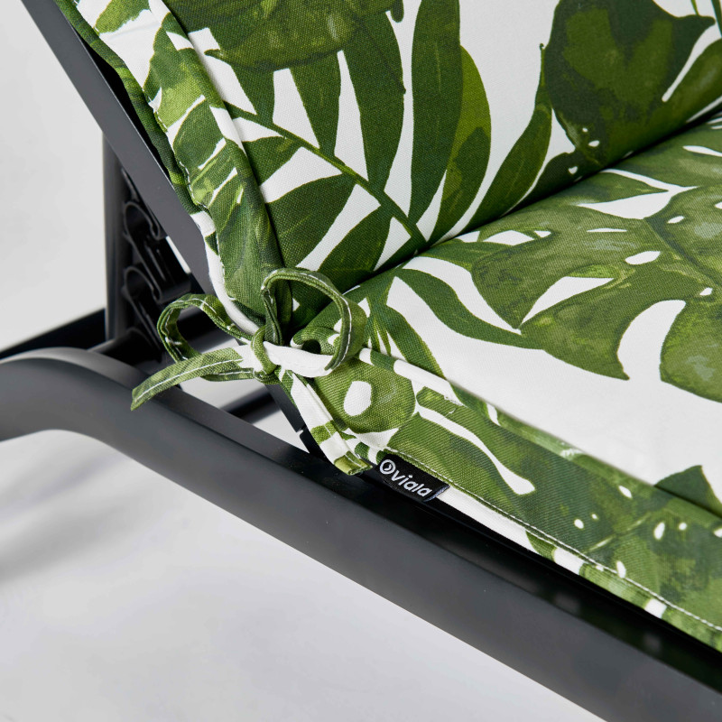 Lot de 2 coussins (186 x 60 x 5 cm) pour bain de soleil (3/6)