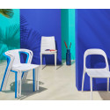 Chaise de jardin design en plastique