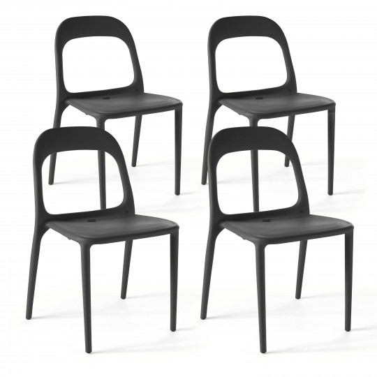 Housse de Chaise de Jardin 2 Pièces, Housse de Protection pour chaises  empilables 72x72x120cm, imperméable Tissu