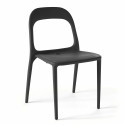Lot de 4 chaises de jardin empilables en plastique