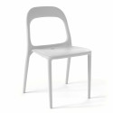 Lot de 4 chaises de jardin empilables en plastique