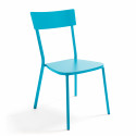 Chaise de jardin en métal bistrot