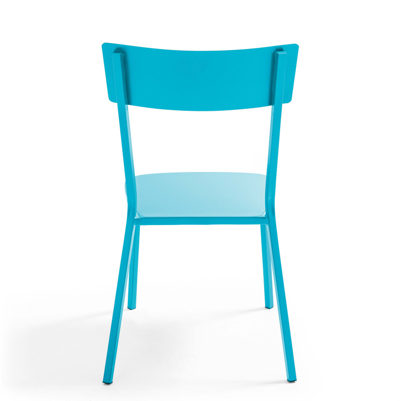 Chaise de jardin en métal bistrot