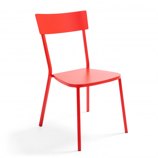 Chaise de jardin en métal bistrot