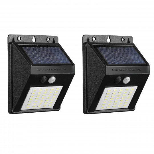 Applique murale solaire LED avec détecteur de mouvement, à l'unité ou par lot