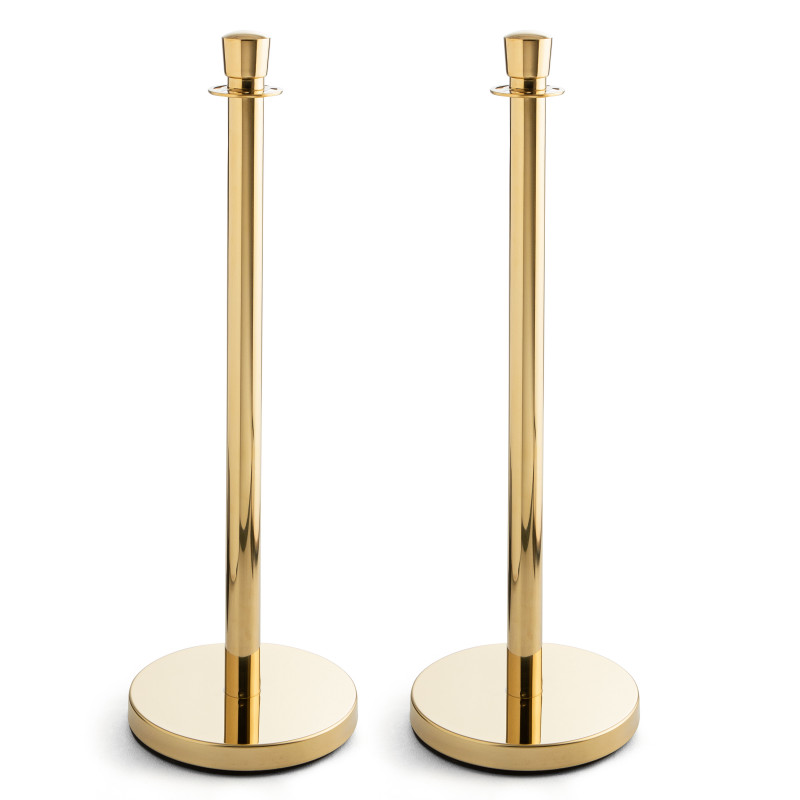 Poteaux de guidage or lot de 2