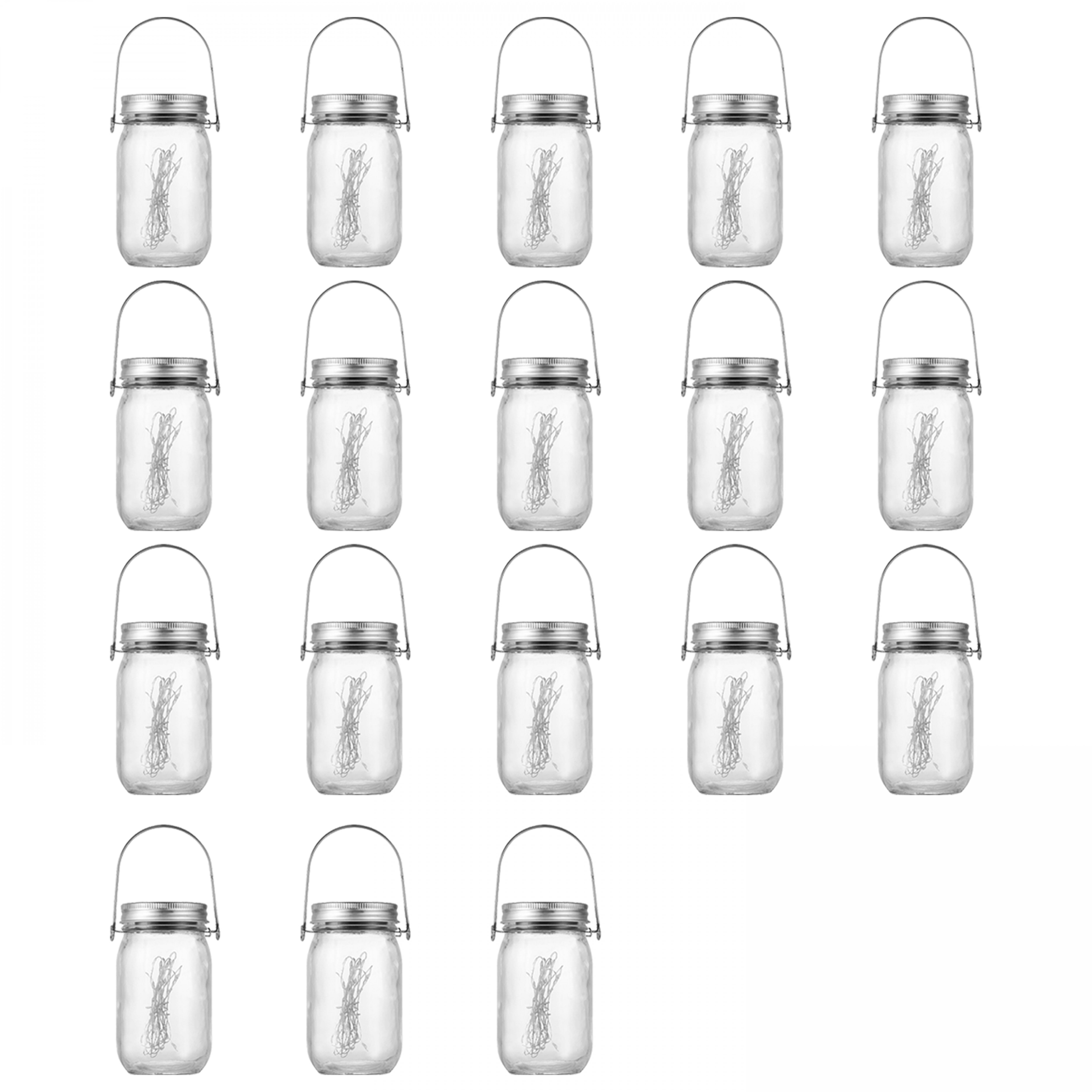 Lot de 6, 12, 18 ou 24 lanternes solaires LED à suspendre