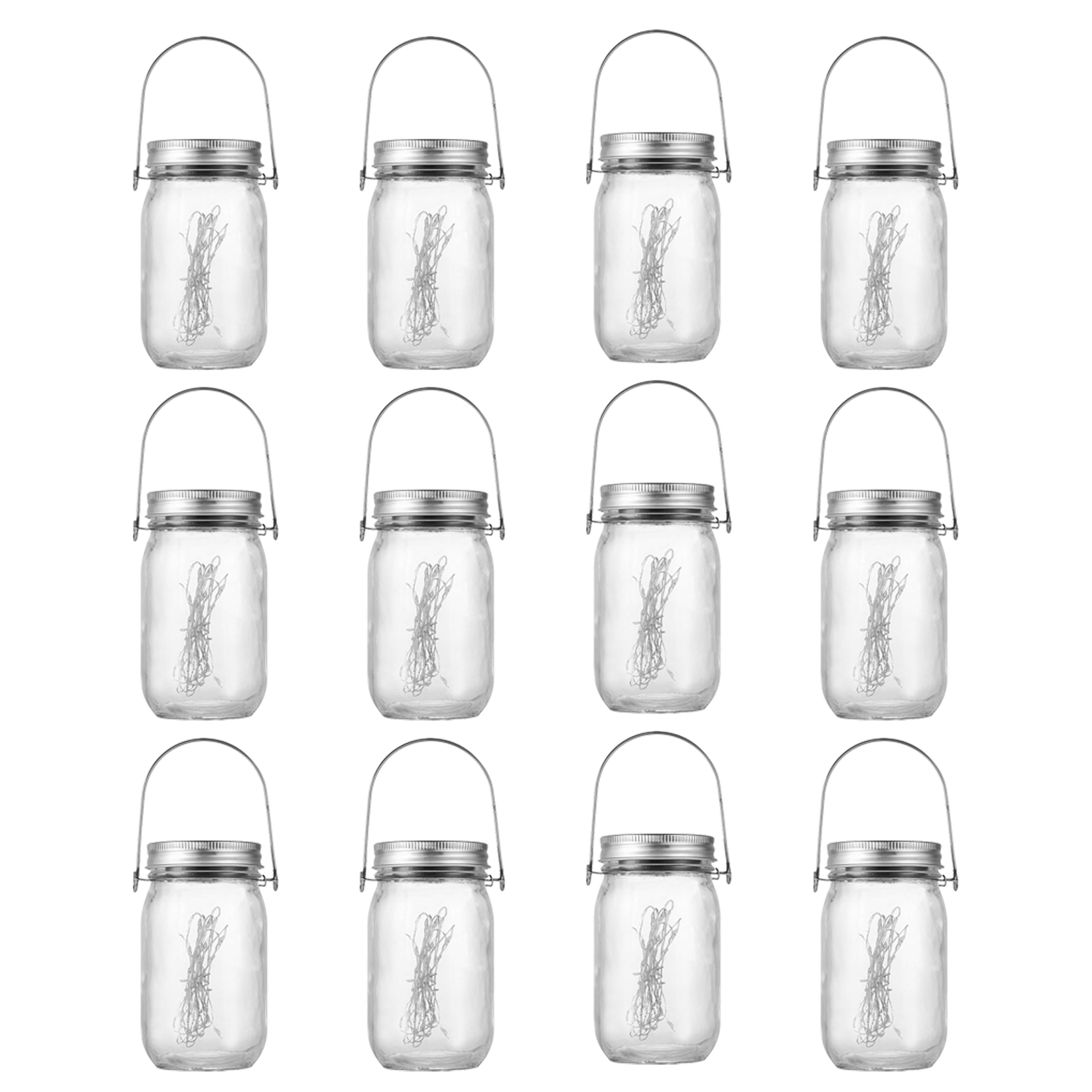 Lot de 6, 12, 18 ou 24 lanternes solaires LED à suspendre