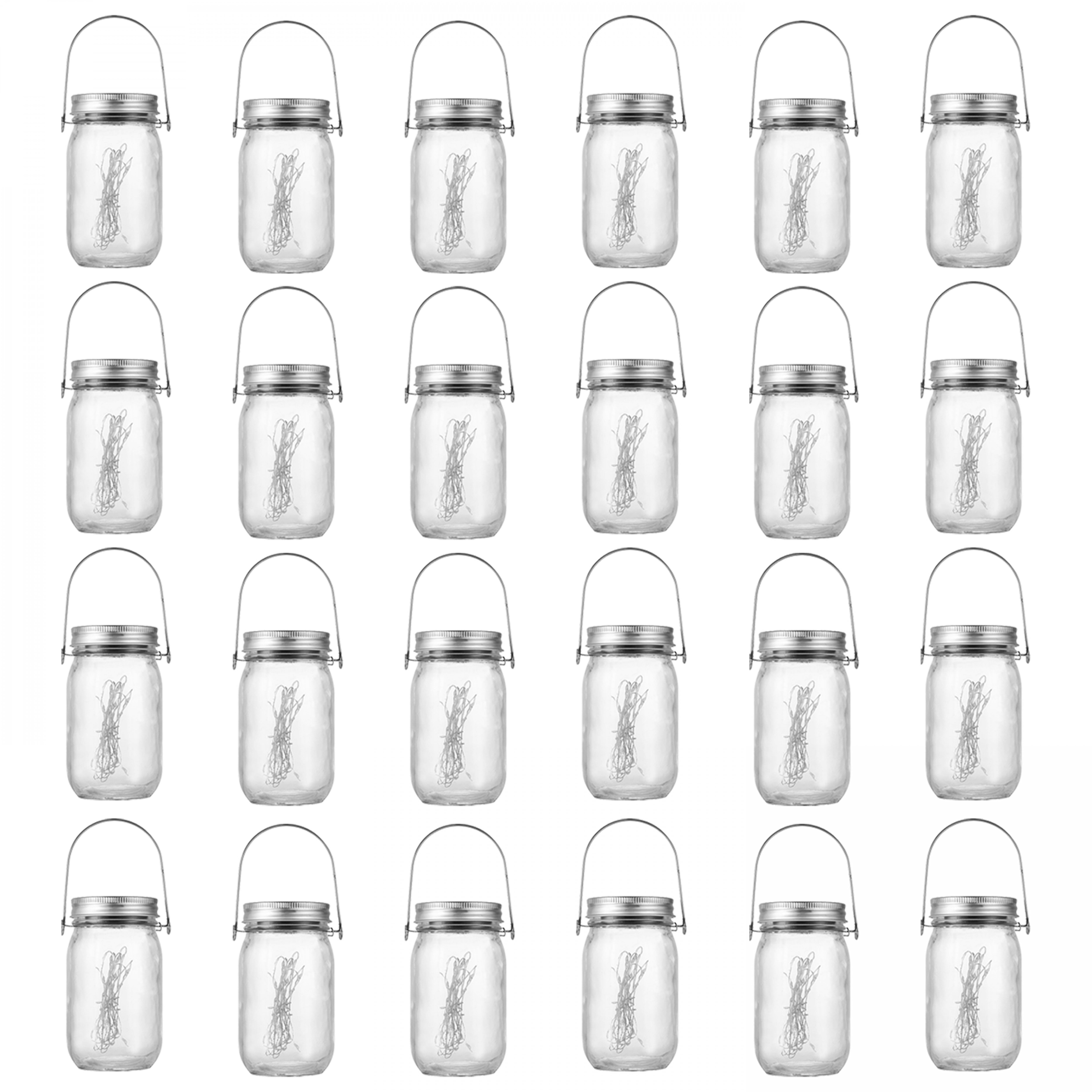 Lot de 6, 12, 18 ou 24 lanternes solaires LED à suspendre