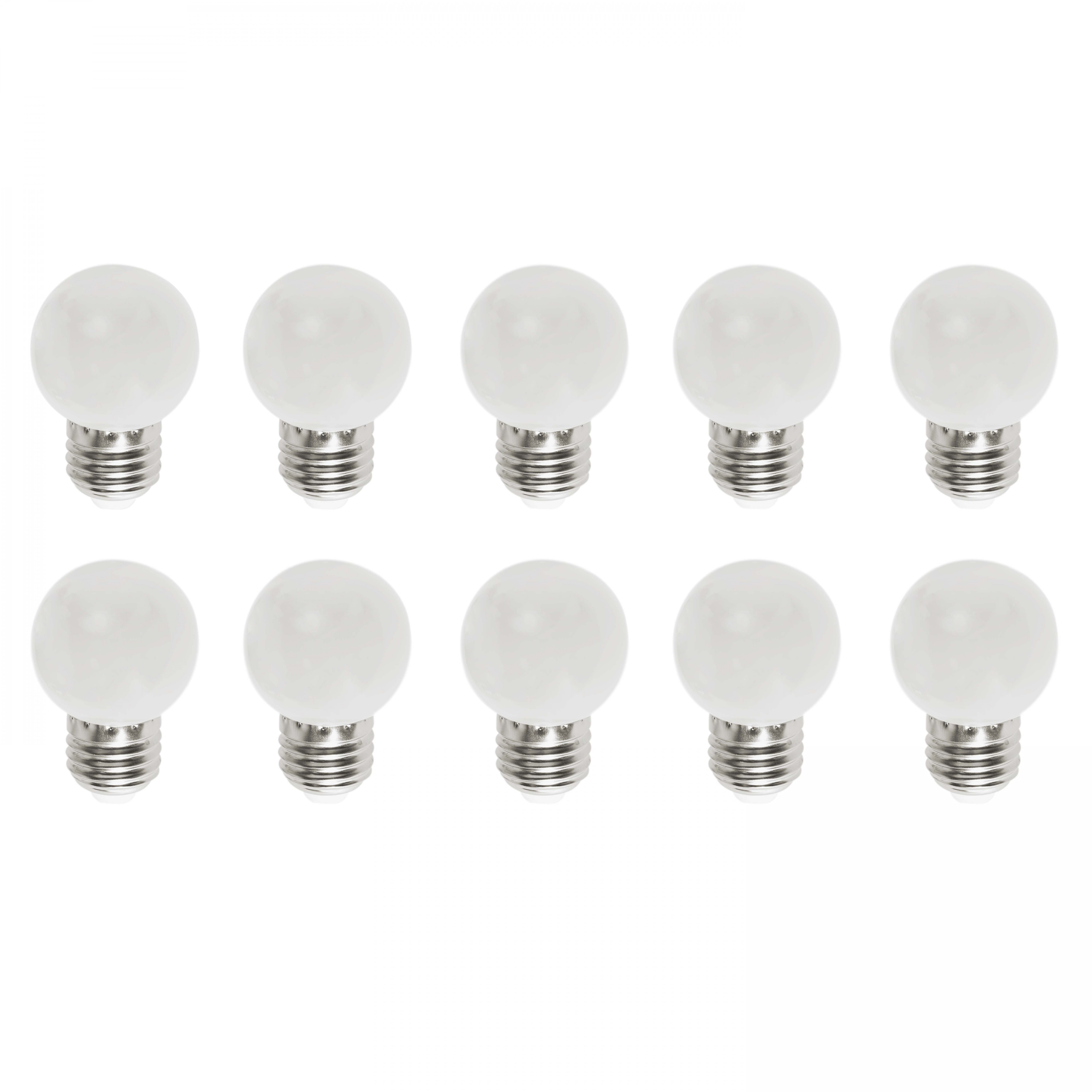 Lot de 5 ou 10 ampoules blanches
