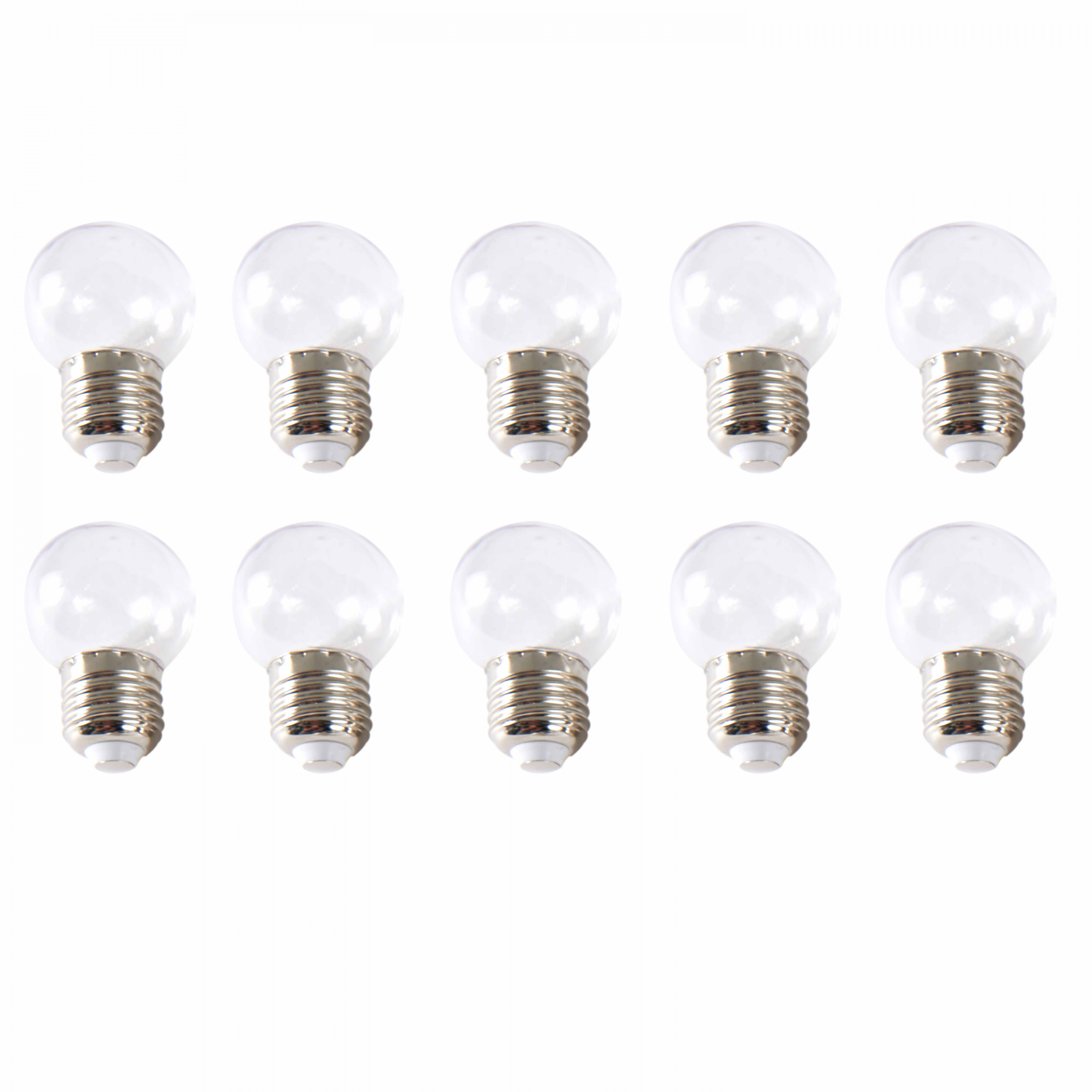 Lot de 5 ou 10 ampoules transparentes