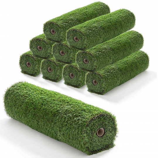 Lot de 10 rouleaux de gazon synthétique 30mm