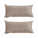 Lot de 2 coussins cale dos uni 40 x 20 cm