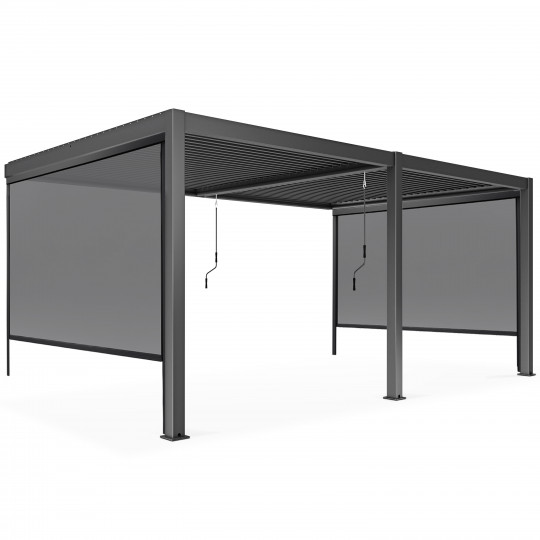 Pergola OIA 3x6m + Stores MISTRA 2,76x2,4m