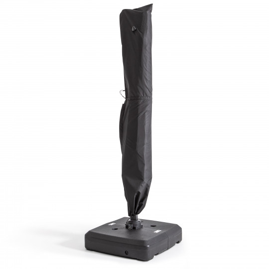 Housse de parasol déporté noire hauteur 240 cm