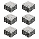 Lot dalles de terrasse clipsables en galets de marbre (30 x 30 x 2,5 cm)