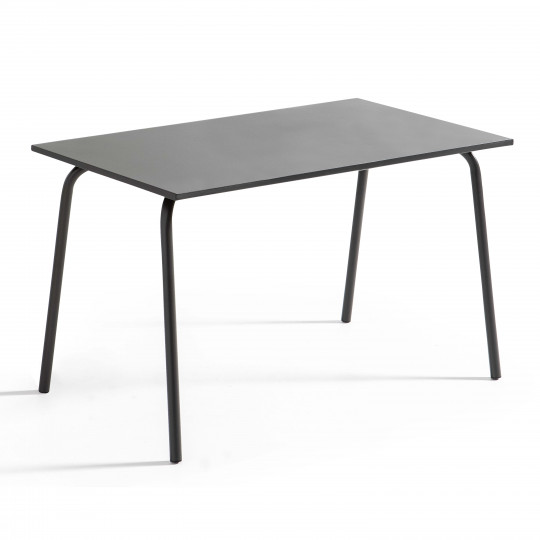 Table en métal rectangulaire style industriel 4 à 6 personnes