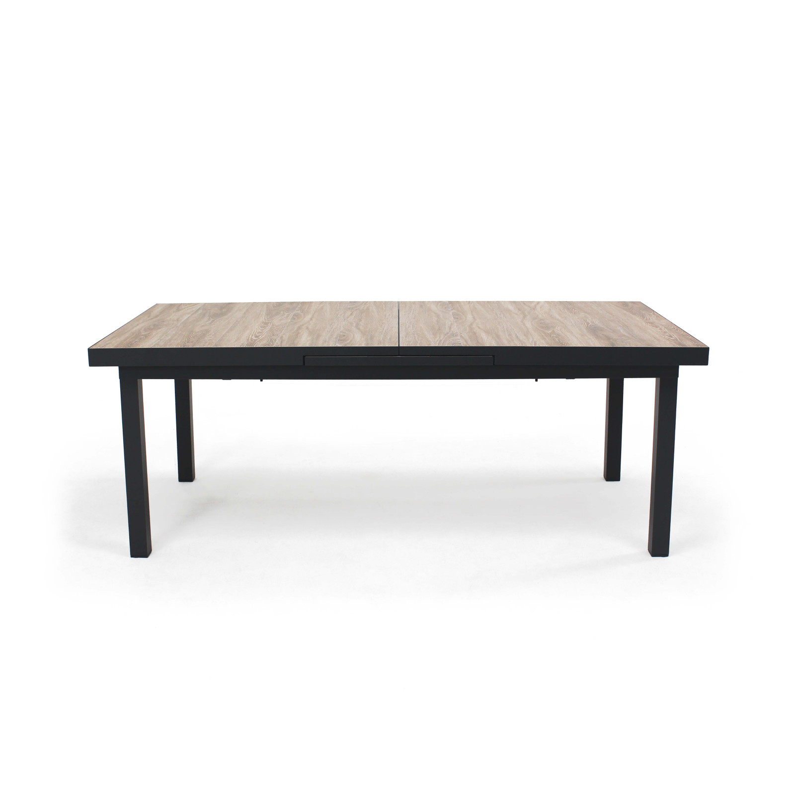 Table extensible plateau en céramique effet bois 12 personnes