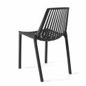 Lot de 4 chaises de jardin en plastique