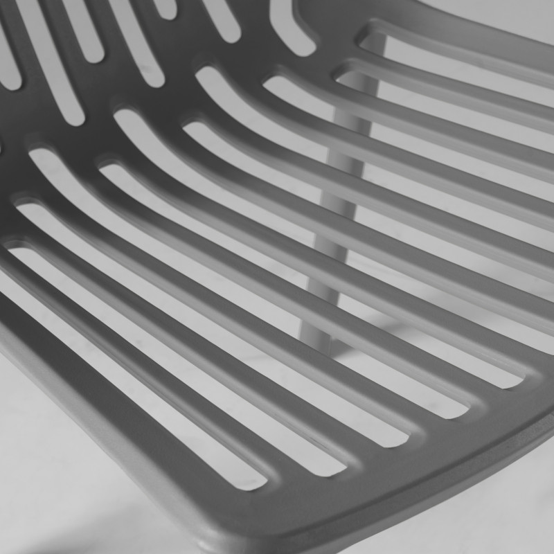 Lot de 4 chaises de jardin en plastique