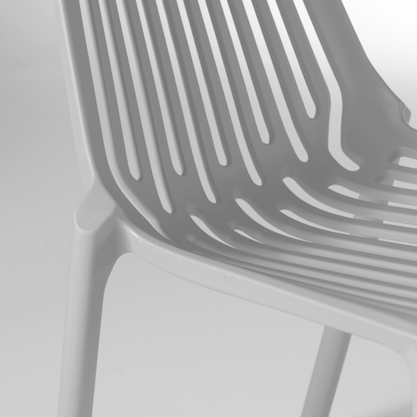 Chaise de jardin ajourée en plastique Chaise de jardin ajourée en plastique