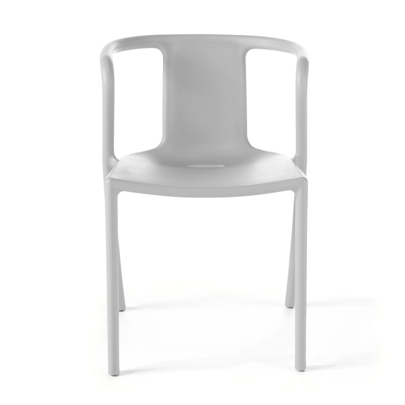 Lot de 4 fauteuils de jardin design en plastique (3/6)