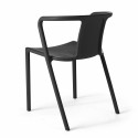 Lot de 4 fauteuils de jardin design en plastique