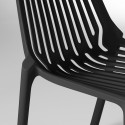 Lot de 4 chaises de jardin en plastique