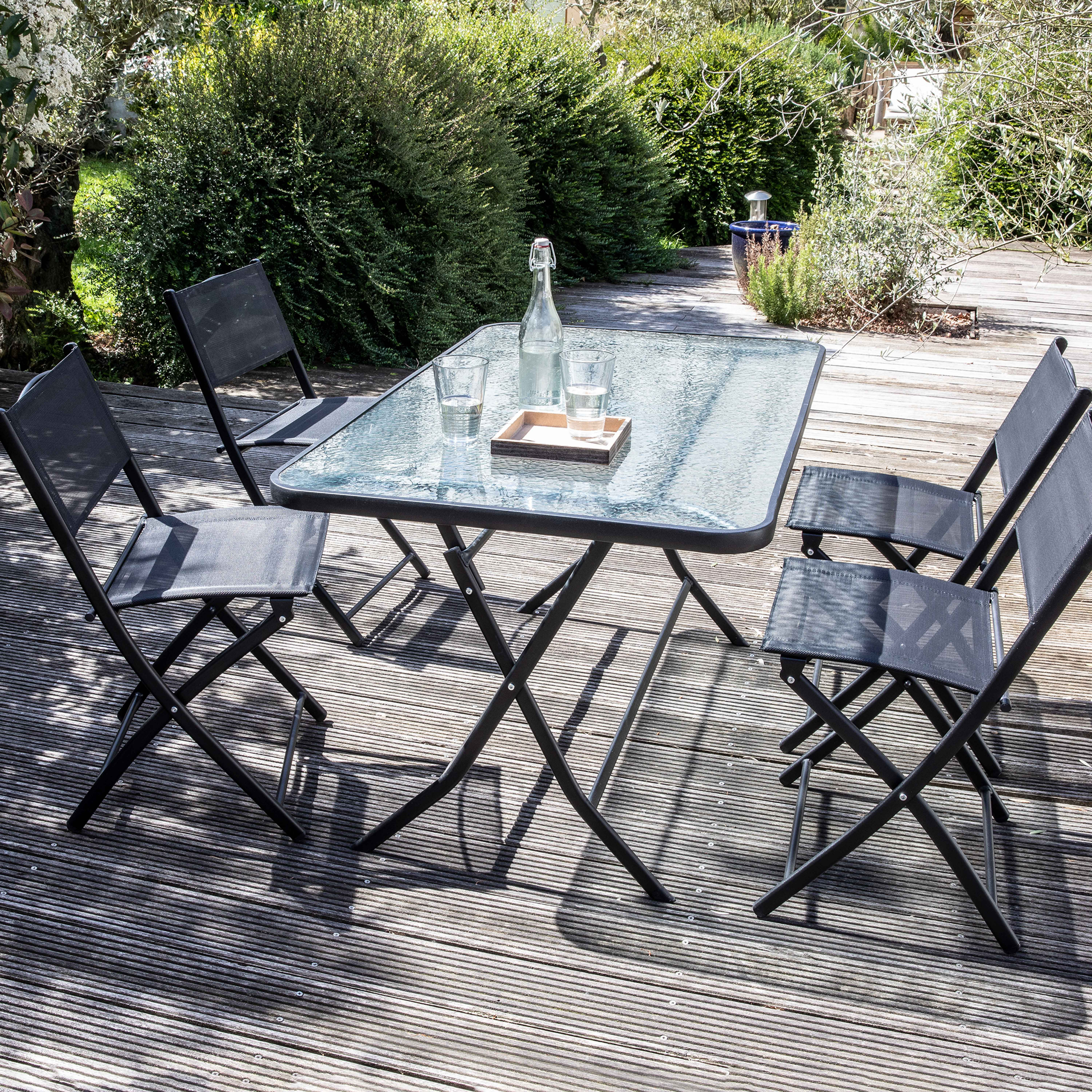 Ensemble table bistrot exterieur au meilleur prix | Leroy Merlin