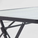 Table de jardin rectangulaire 130 x 80 cm et 4 chaises pliantes
