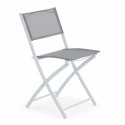 Table de jardin rectangulaire 130 x 80 cm et 4 chaises pliantes
