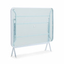 Table de jardin rectangulaire 130 x 80 cm et 4 chaises pliantes