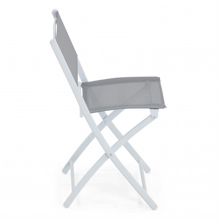 Table de jardin rectangulaire 130 x 80 cm et 4 chaises pliantes