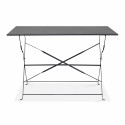 Ensemble table rectangulaire (110 x 70 x 71 cm) et 4 chaises