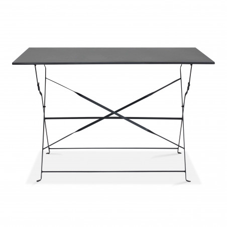 Ensemble table rectangulaire (110 x 70 x 71 cm) et 4 chaises